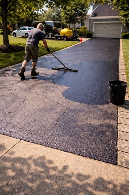 Blacktop Driveway Sealing in Miami Dade County, FL