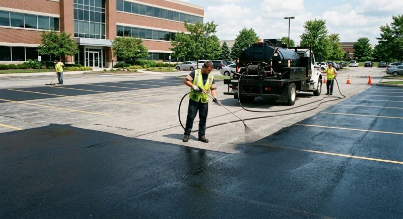 Church Parking Lot Sealcoating in Columbus, OH
