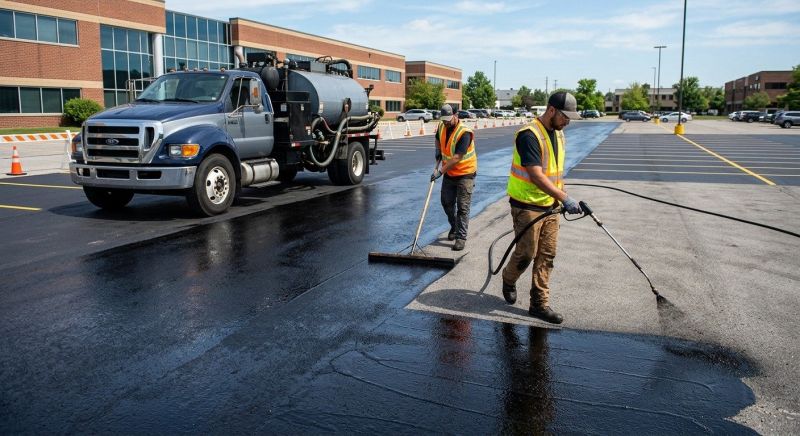 Commercial Asphalt Sealing in Greenville, SC
