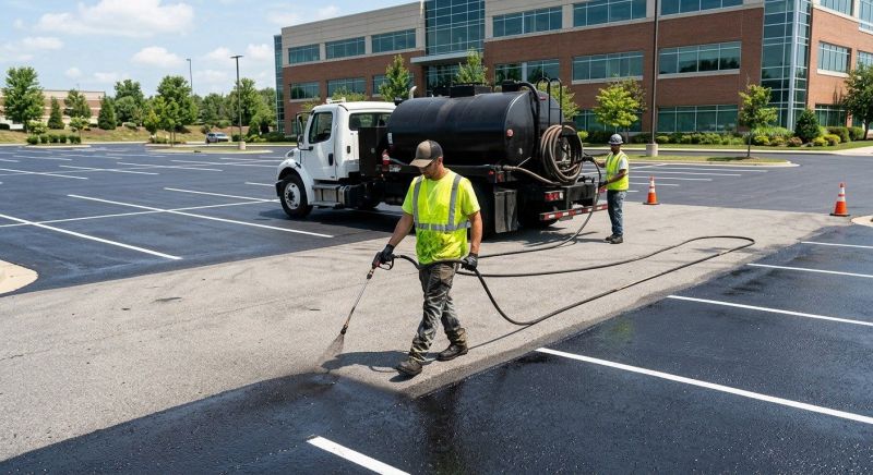 Commercial Asphalt Sealing in Greenville, SC