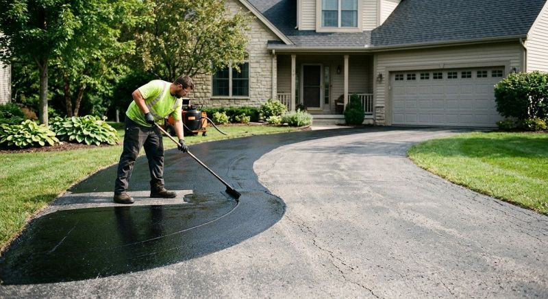 Hot Tar Driveway Sealing in Miami Dade County, FL