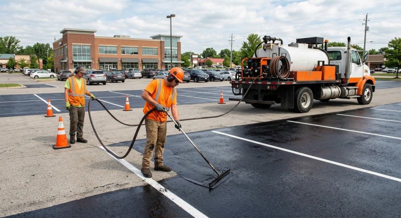 Parking Lot Sealcoating in Grand Rapids, MI