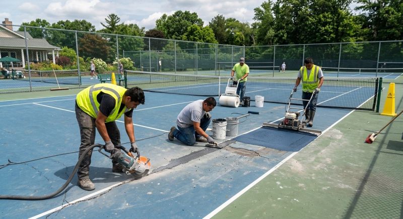Tennis Court Repair Service in Sarasota, FL